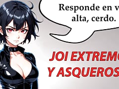 JOI extreme and disgusting hentai in Spanish.