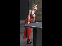 FF vii Scarlet Shaking Her Tits Around
