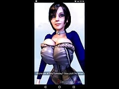 Elizabeth Sends a Message Bouncing Her Perfect Tits As She Walks
