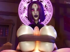 POV Raven Uses Her Sorcery to Keep Your Cock Trapped Between Her Huge Tits