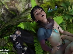Mature Kena Takes a Big Cock in the Forest
