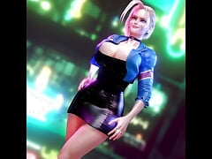 Cammy's Huge Tits Nearly Fall Out of Her Tight Little Dress As She Walks
