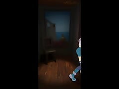 Scandalous Film of Some Girls Walking in On a Girl Riding Cock With Her Tits Out