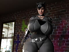 Cat Woman get a big dick in her ass