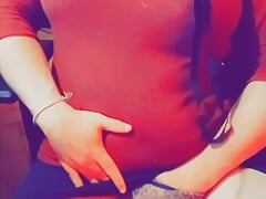 Sissy with vibrating anal plug