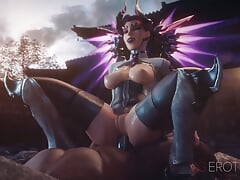 Overwatch Compilation - Best of Mercy Part 1 2023 (Animations with Sounds)