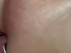 Taking my sub in stretched hole