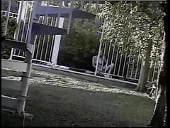 Busty porn star gets licked and fucked in ass outdoor