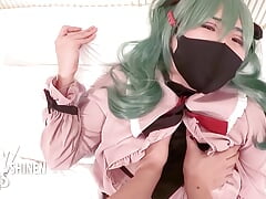 Hatsune Miku Vampire Cosplayer get Fucked, Japanese hentai anime crossdresser cosplay 8