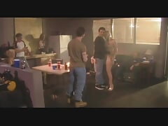 After Romantic Supper Celestial Blonde Loves to Ride Cock on Her Couch