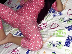The Pussy of my 18-year-old Maid in Pajamas is Delicious