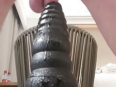 anal introducion of a 45-70-88 monster plug. second time the 88mm knot is going into. 20220216 - session 027