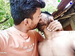 Indian Gay Bihar & Tamil Couple Anal Blowjob & Masturbation Big Village Monster Cook - Hindi voice