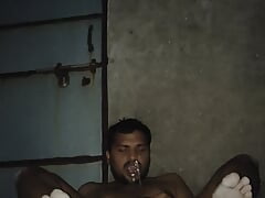 Slave pissing outdoor