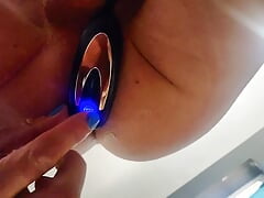 Mikel Donovon has fun with his prostate massager!
