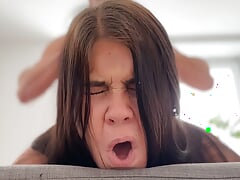 Schoolgirl Takes in Mouth After ANAL