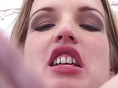 With Double Penetration in Mind the Racy Blonde Starts off the Raunchy Threesome with Anal