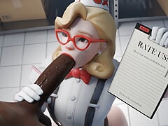 Aphy3d & Xordel Tasty hot big ass swallowing huge sweet cock intense pleasure hot big ass sucking huge cock sweet mouth thirsty
