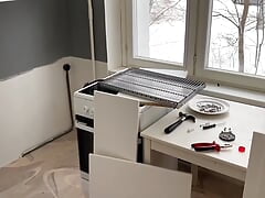 FUCKING REPAIR! Wife fucked her husband's brains out and got a dick in her asshole.