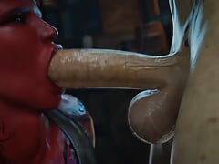 Aphy3d & Amazonium Intense hard sex tasty hot big ass swallowing huge sweet cock intense pleasure tasty