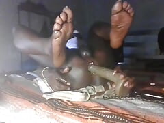 Extreme Black Slutty Anal Dildo Sexing My Greedy Gape Hole Thrusing My Walls Till I Climate all over my Used ButtHole