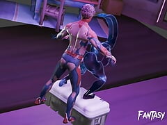 Spider Man Fucking an Alien in INDIAN Kama Sutra style 3D porn
