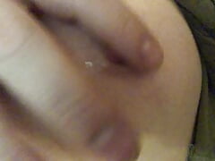 I caress my nipple gently