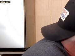 Cocksucking gloryhole DILF fucked at home in amateur closeup