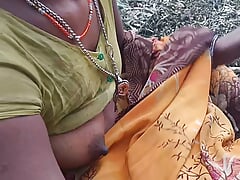Sex after cutting wood in the forest