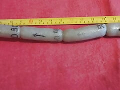 My ass pushes out a long sausage toy with a diameter of 32mm and a length of 1 meter