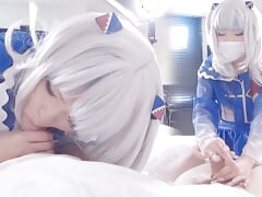 Hololive Gawr Gura Cosplayer get Fucked, Hentai Vtuber Cosplay 4