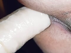 Enjoying 23 cm dildo