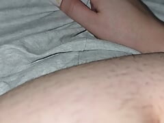 Step mom hand sneaking into step son pants touching his big dick for handjob