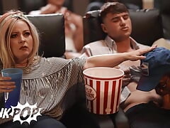 Unexpected Threesome In A Movie Theater With Dante Colle, Michael Boston & Troye Dean - TWINKPOP
