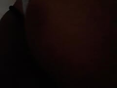While I was at work, I took off all my clothes and put on a women's bikini and cum shot