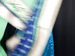 Wearing saree step by step my stepmom