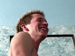 Very hot horny college students cum after group sex